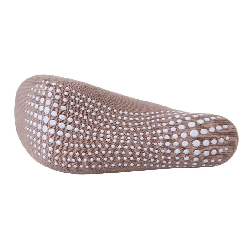 Beige Pilates Grip High Socks