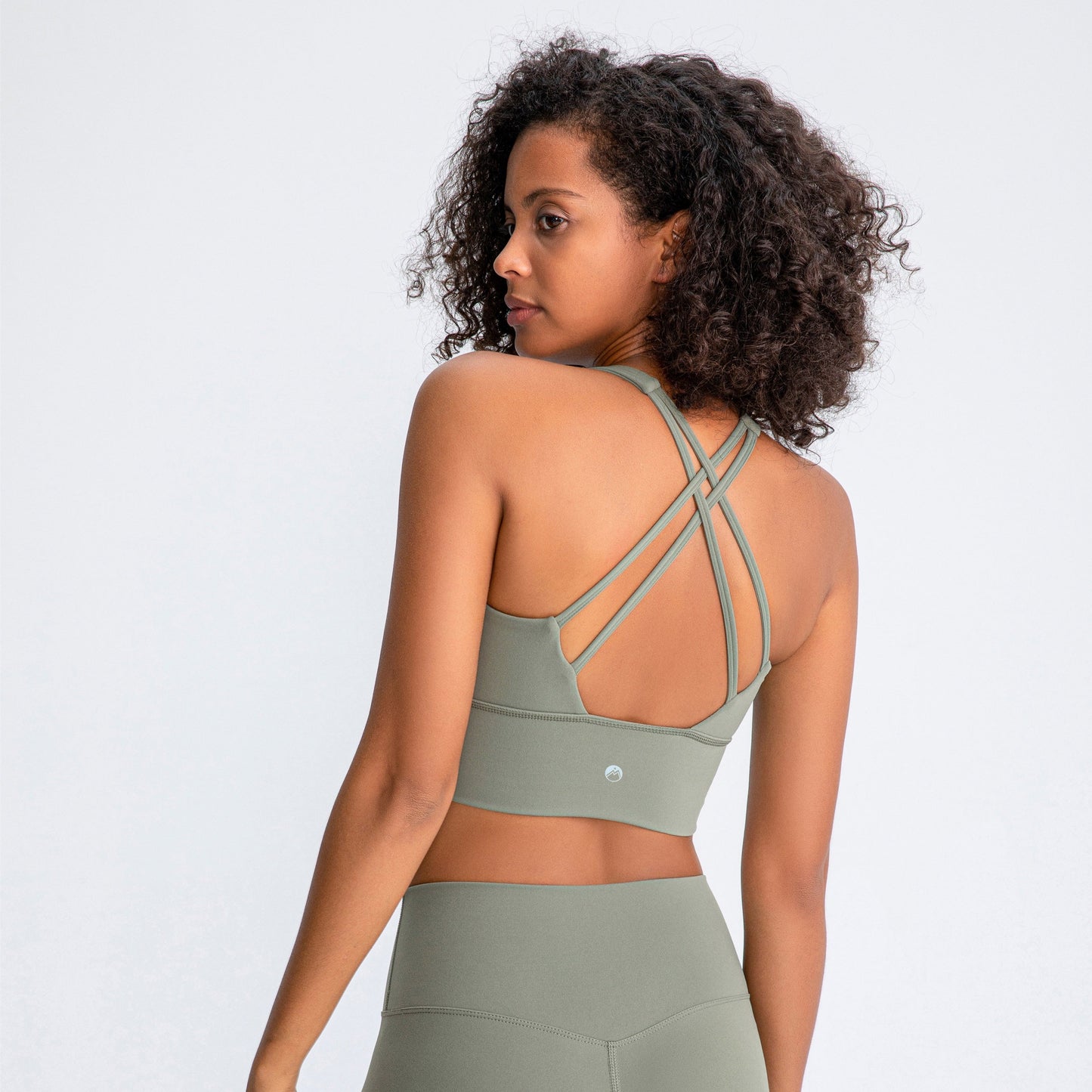 Strappy Open Back Sports Bra