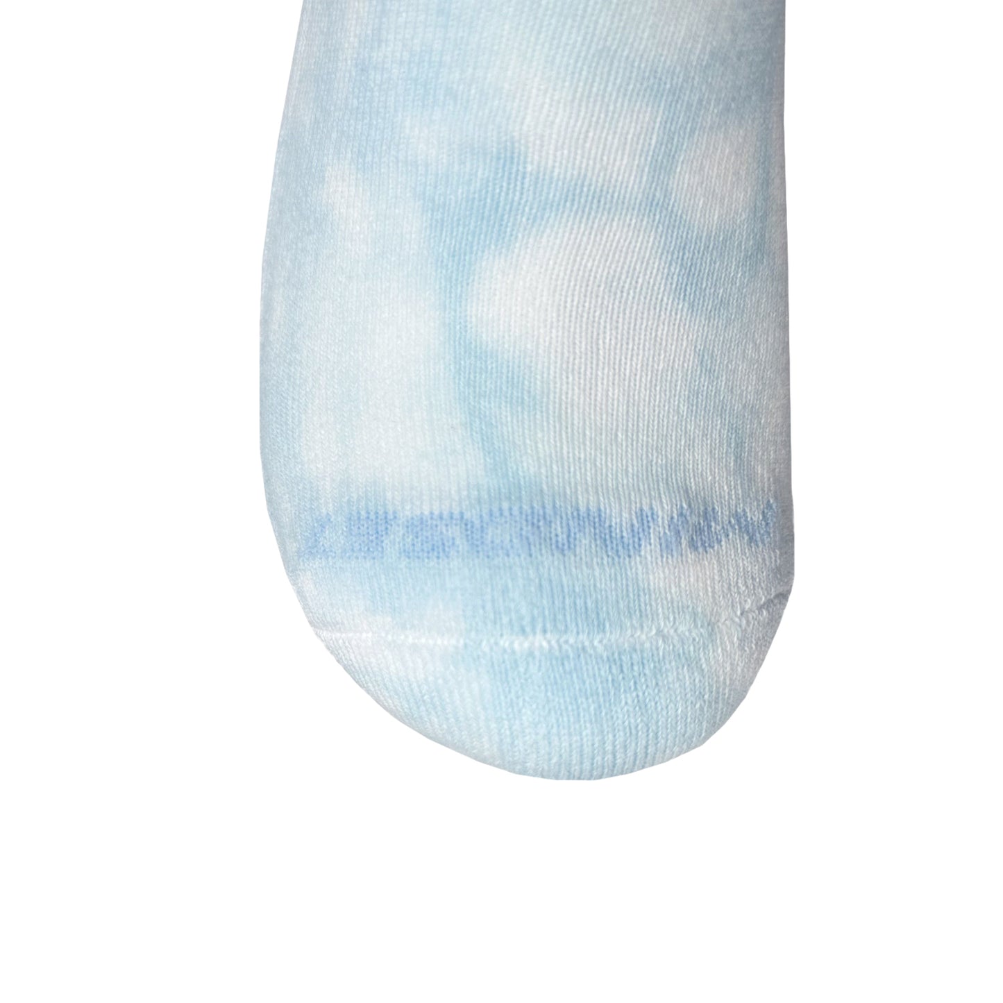 Baby Blue Tie Dye Pilates Grip High Socks