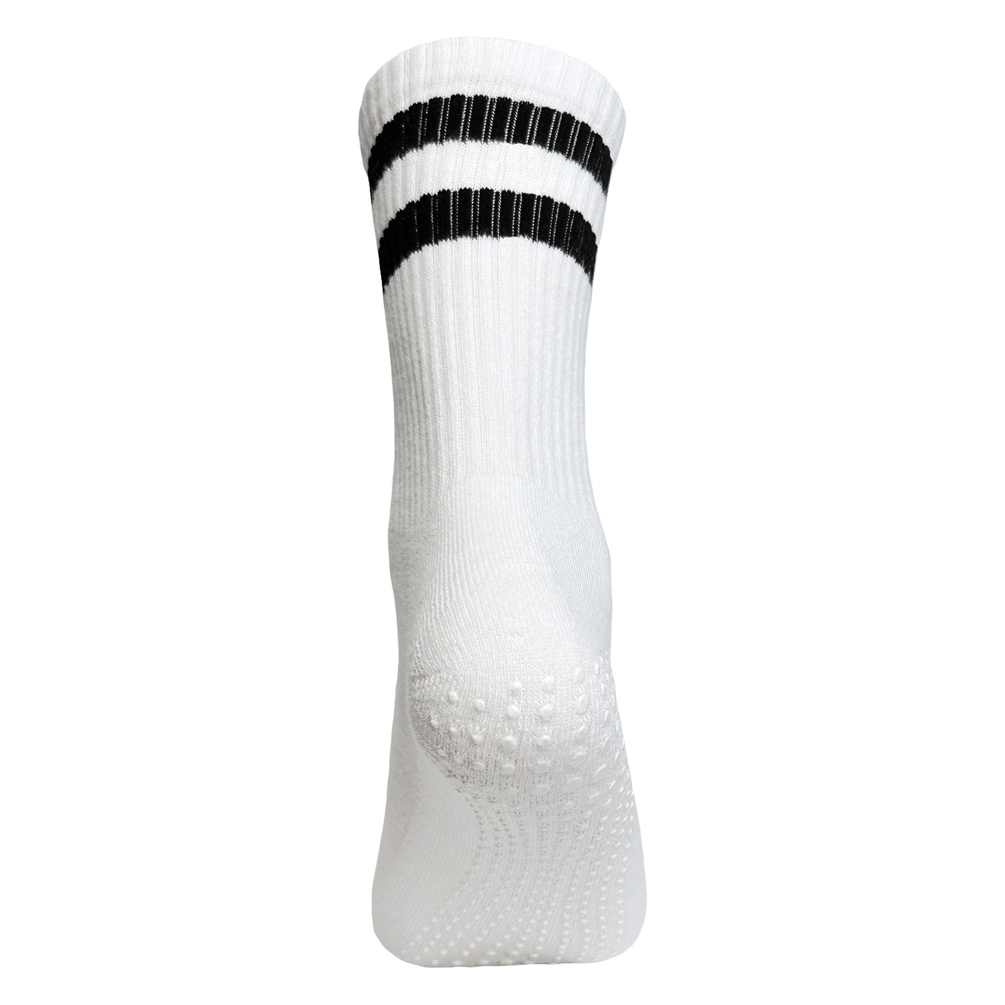 White Pilates Grip High Socks