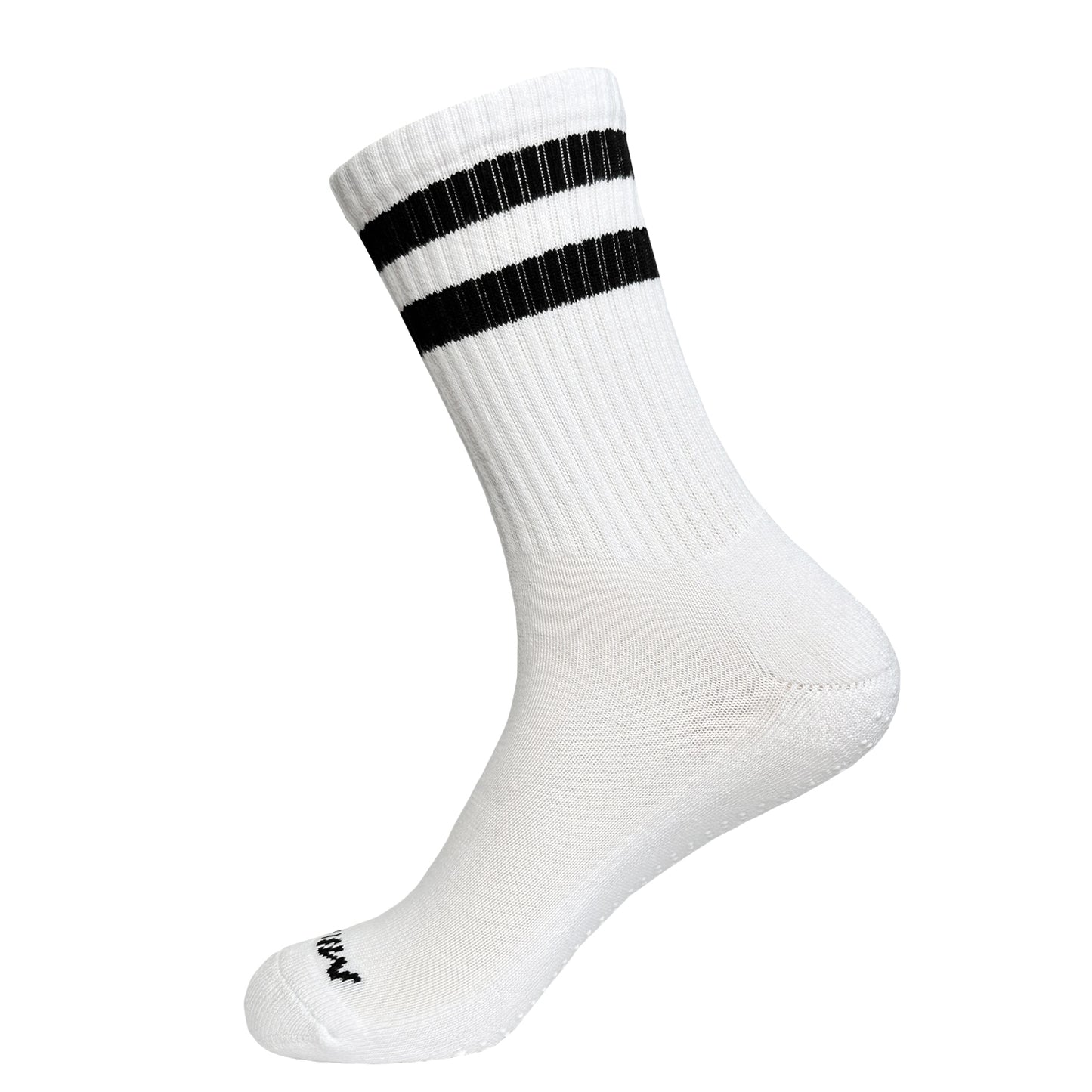 White Pilates Grip High Socks