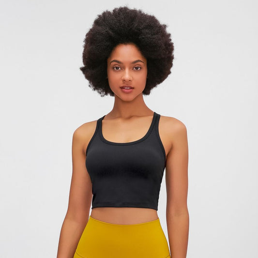 Racerback Cropped Tank Top