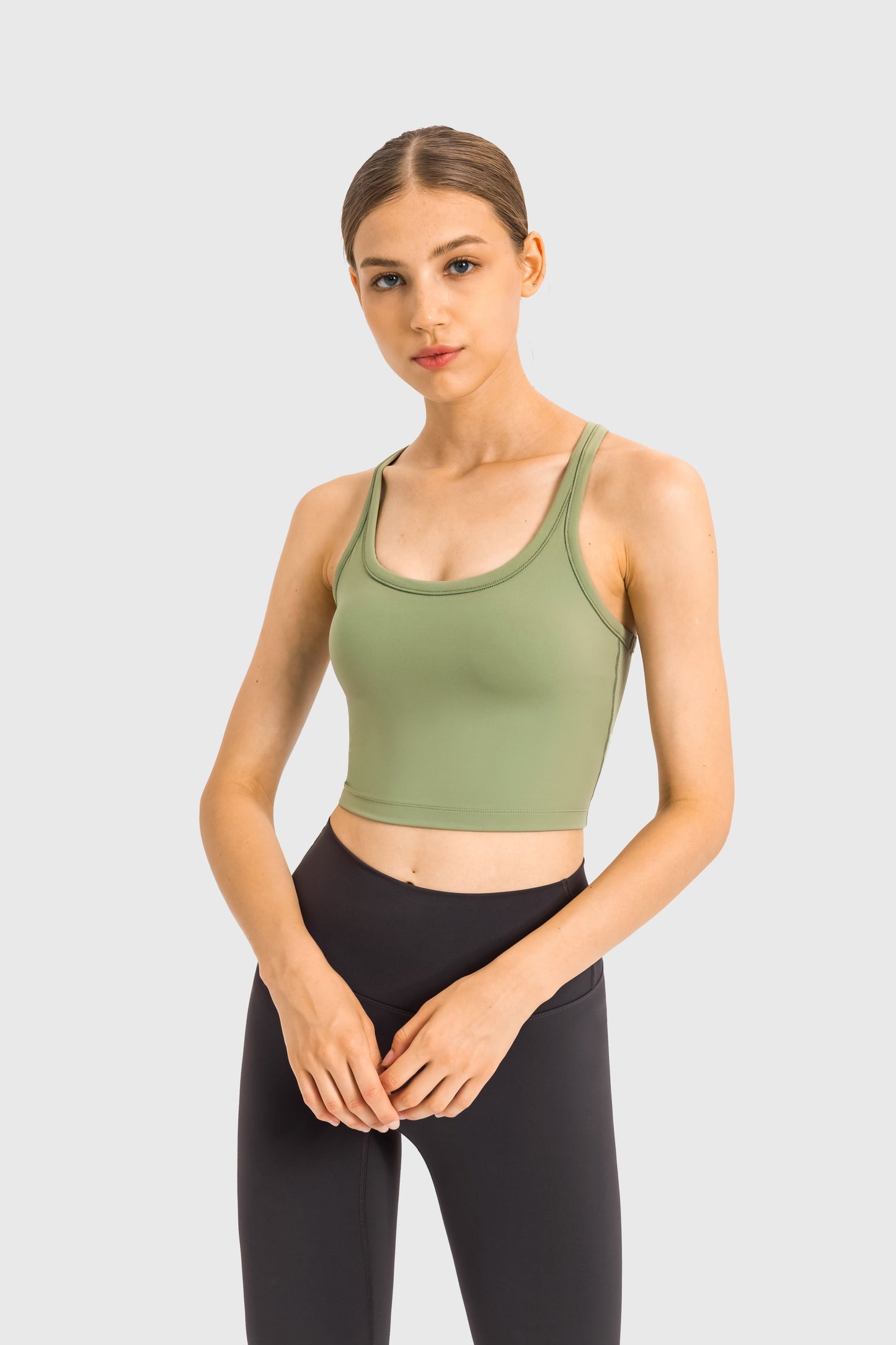 Racerback Cropped Tank Top