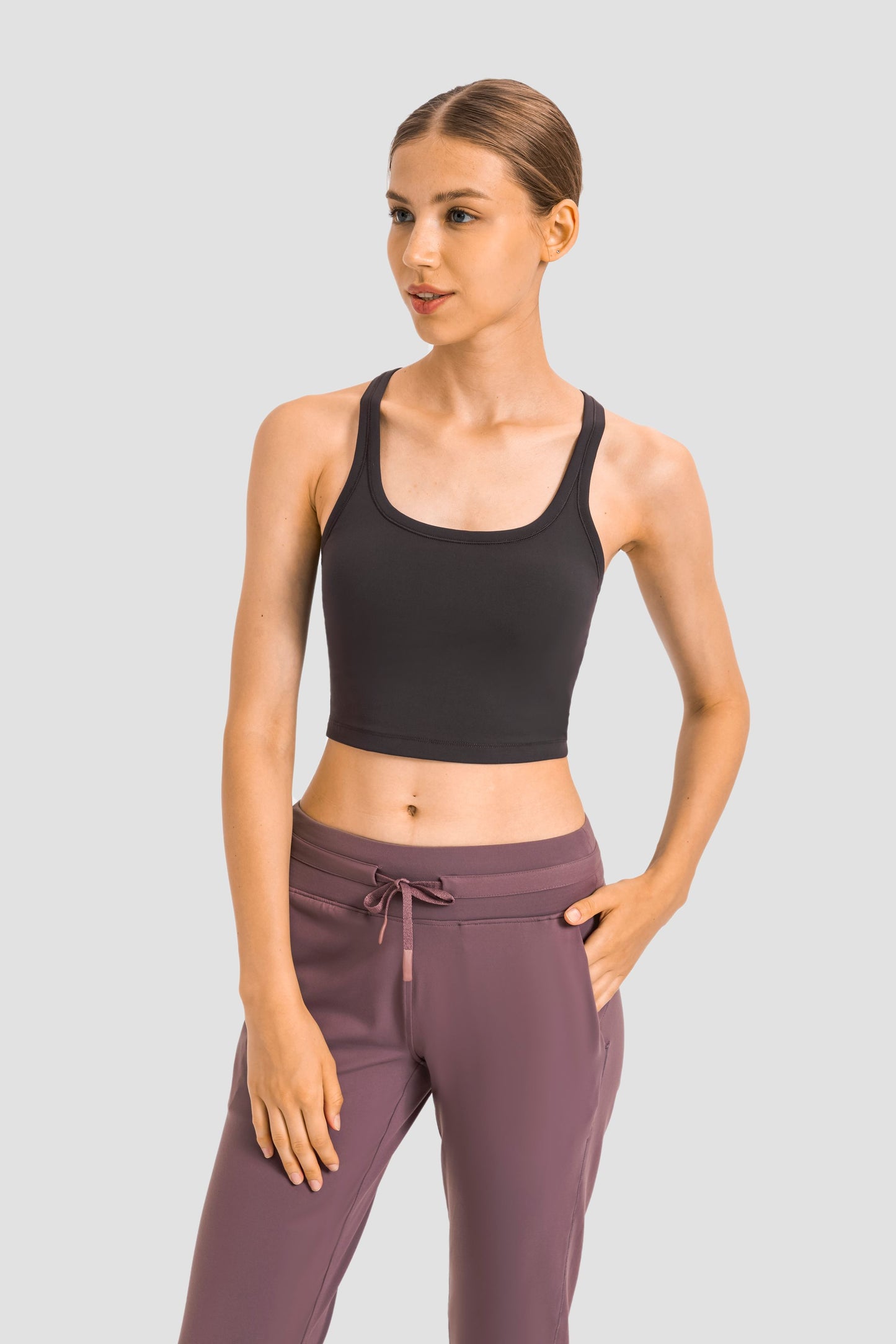 Racerback Cropped Tank Top