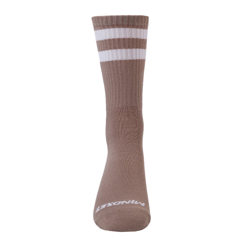 Beige Pilates Grip High Socks