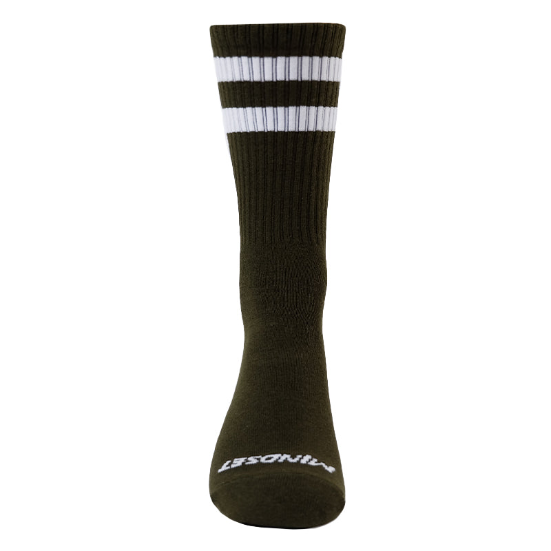 Dark Green Pilates Grip High Socks