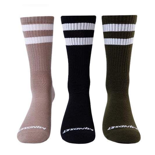 3 Pairs Pilates Grip High Socks